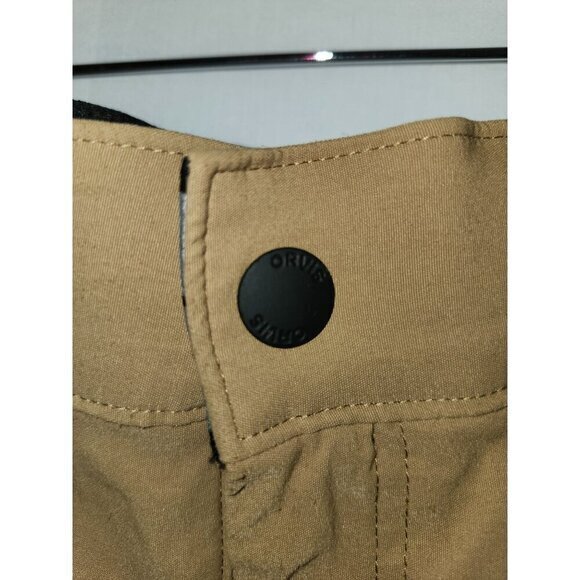Orvis Cargo Shorts Mens Size 38 Camel Tan Pockets Performance Pre-Owned - Picture 12 of 14